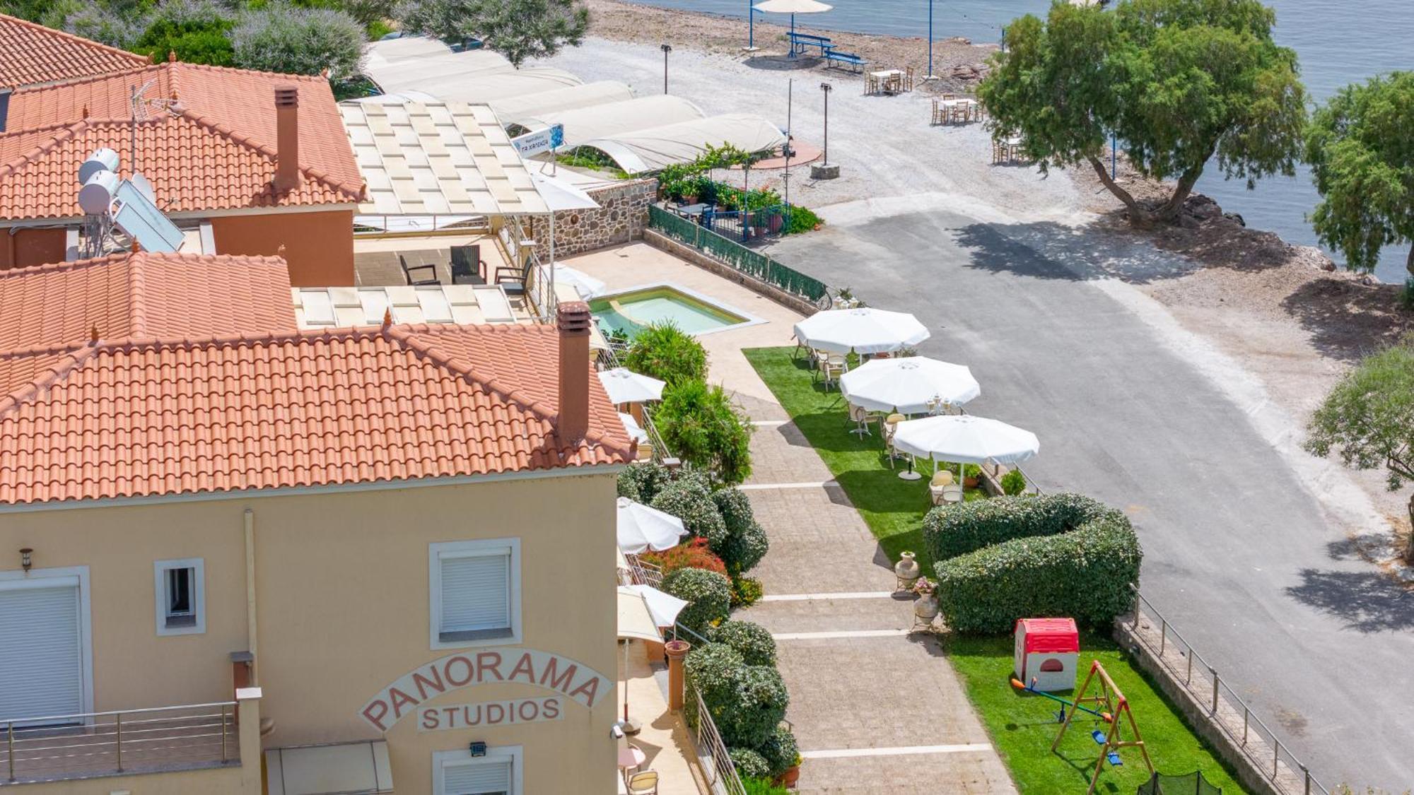 Palaiologou Panorama Apartments Mantamádos エクステリア 写真